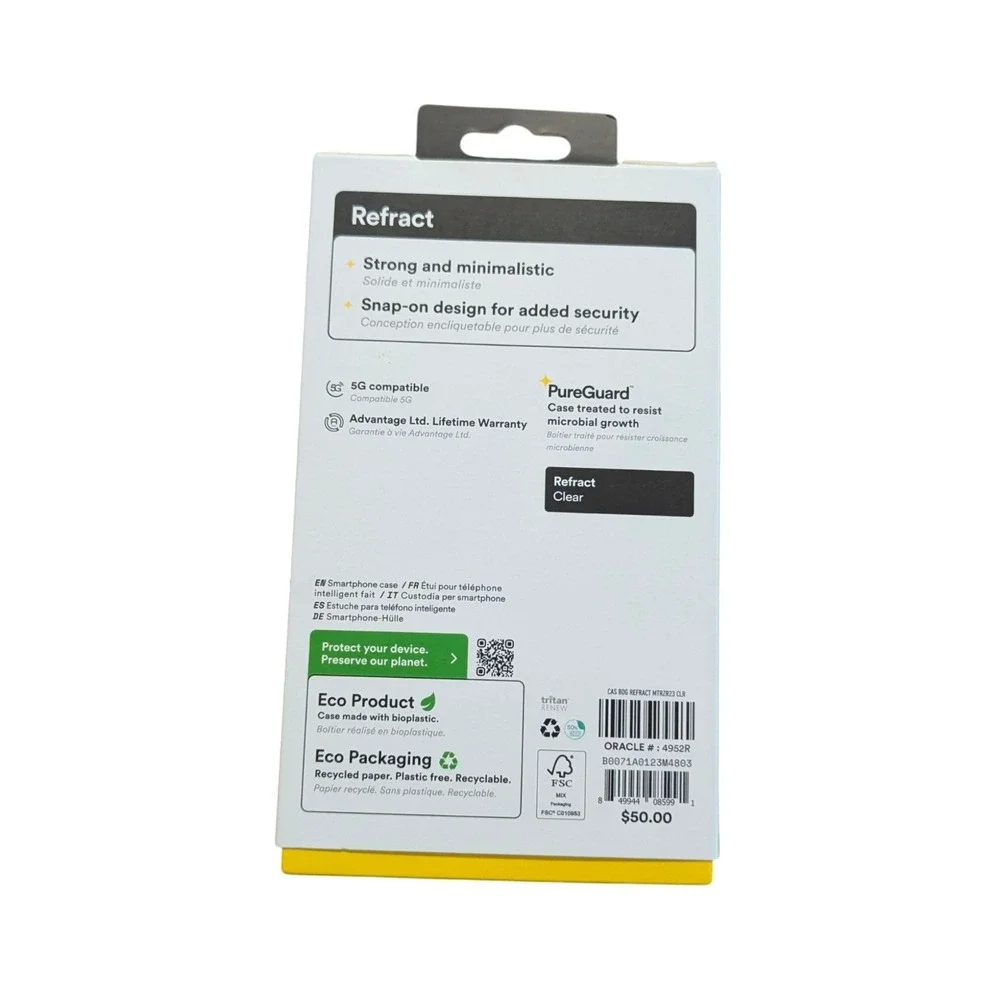E8. BodyGuardz Refract Case For Motorola RAZR+ 2023 - Clear